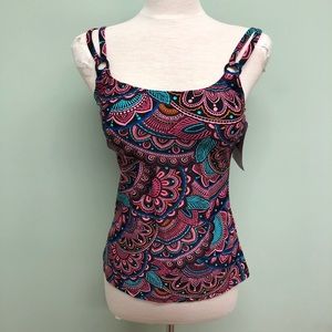 Christina Tankini Top: Mandala Pattern